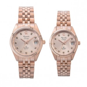 Alexandre Christie AC 5013 Full Rosegold Couple